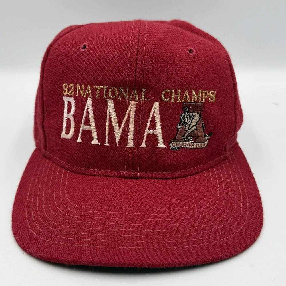 Vtg 1992 University of Alabama Crimson Tide National Champions Hat OS The Game